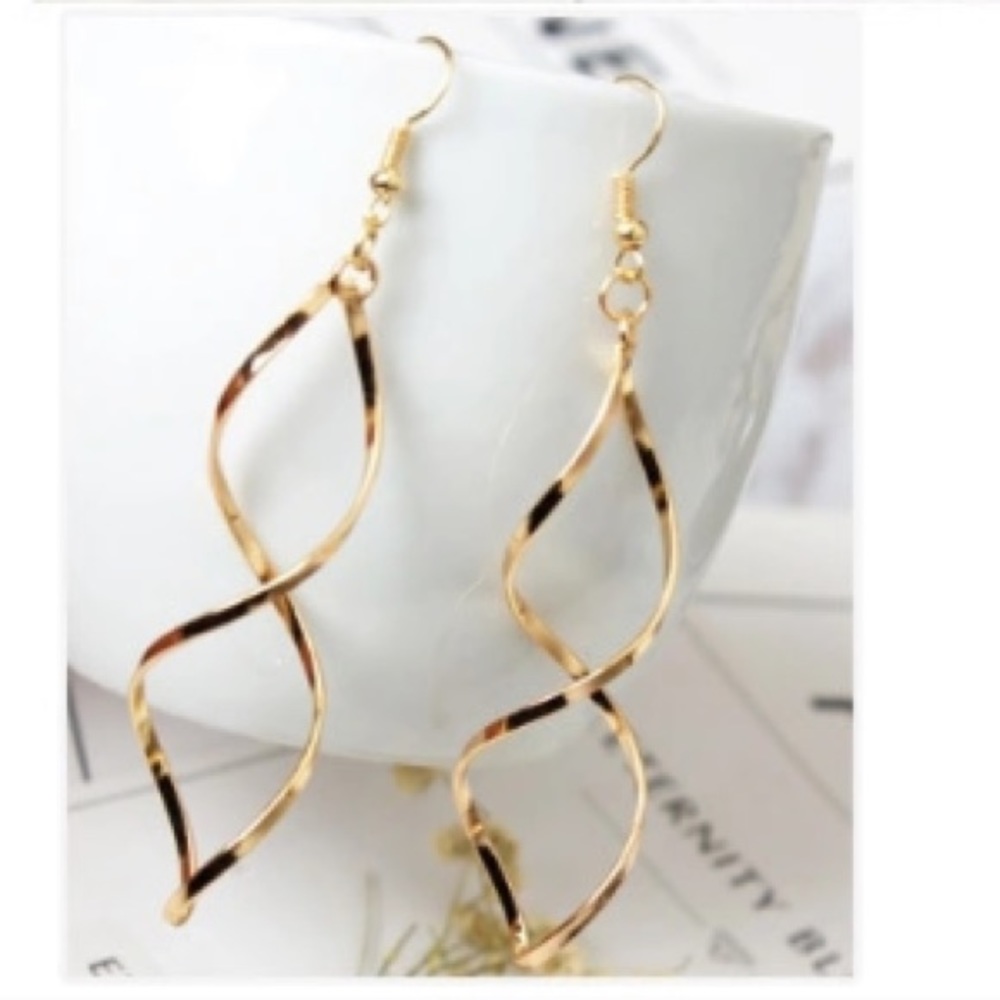 NEW!๐๐๐GOLDEN MODERN SPIRAL SWIRLS!๐๐๐PRETTY - Picture 6 of 8